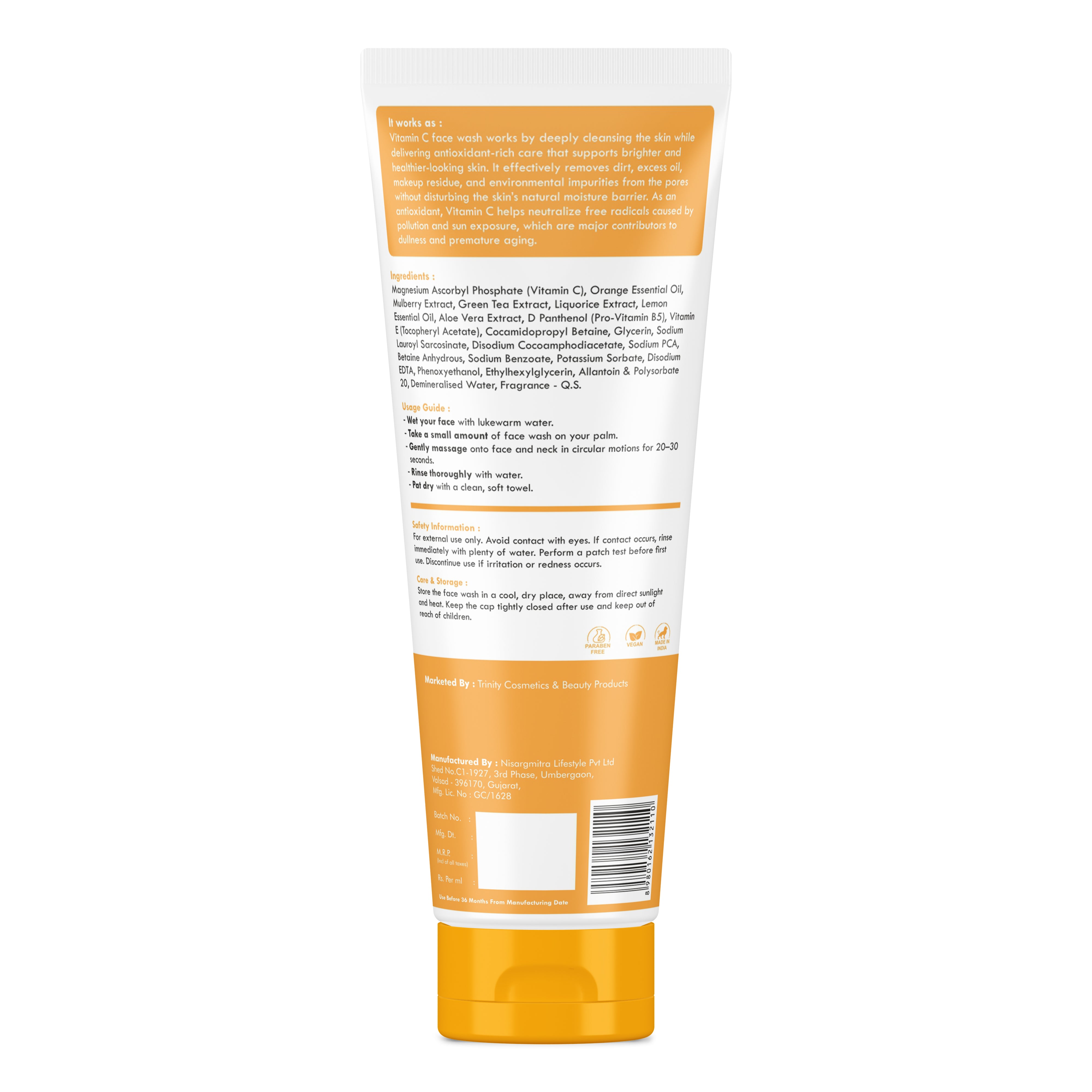 GLOWING CARE VITAMIN C FACE WASH